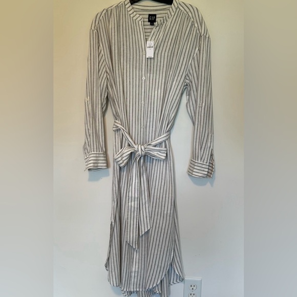 Gap Stripe Shirt Dress Size M - Picture 4 of 7